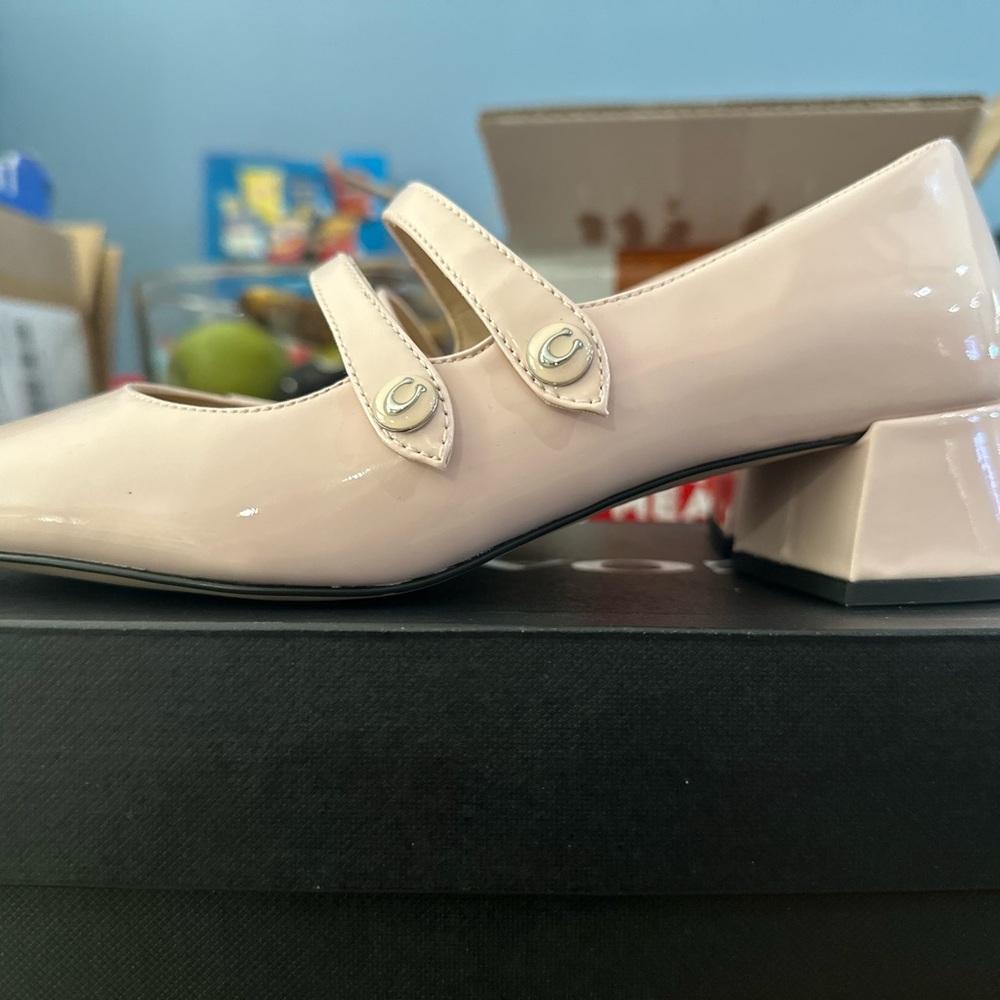 Coach Pink Mary Jane Flats